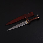 Damascus Bollock Dagger