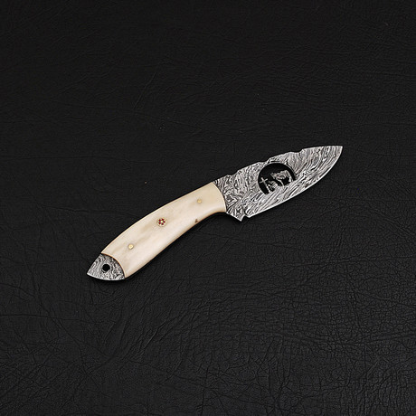 Damascus Skinner Knife // HK0297