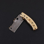 Damascus Liner Lock Folding Knife // 2660