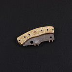 Damascus Liner Lock Folding Knife // 2660