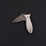 Handmade Damascus Karambit Folding Knife // 2674