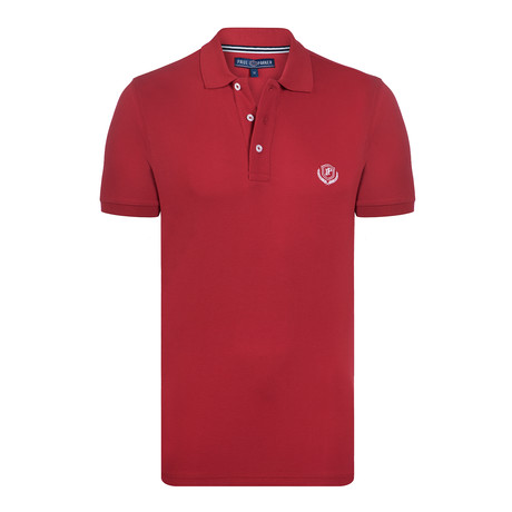 Auburn Short Sleeve Polo Shirt // Dark Red (S)