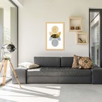 Circles Reflected (Yellow) // Flatowl (16"W x 24"H x 1"D)