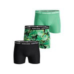 LA Garden Boxer Briefs // Pack of 3 // Green + Black (L)