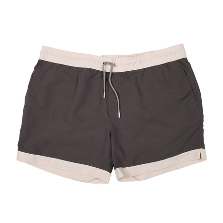 Swim Shorts // Stone Gray + Cream (48)