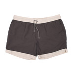 Swim Shorts // Stone Gray + Cream (52)