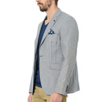 C2606 Blazer // Gray + Dark Blue (L)