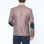 C7853 Blazer // Burgundy + Gray (S)