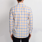 Isaac Button-Up Shirt // White + Yellow (Small)