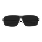 Finlay Polarized Sunglasses // Titanium (Gunmetal Frame + Black Lens)
