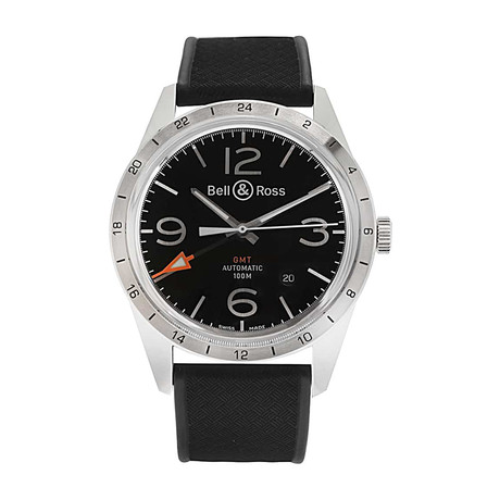 Bell & Ross BR123 GMT Automatic // BRV123-BL-GMT/SRB // Store Display