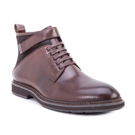 Ginko Strap Boot // Brown (US: 8)