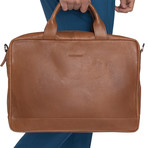 Brighton Briefcase // Tan