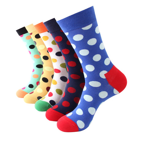 Polka-Dot Sock Bundle // 5-Pack // Multicolor