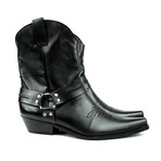 Caiden Cowboy Boots // Black + Belt (US: 9)