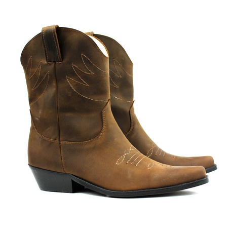 Kaiden Cowboy Boots // Chocolate Nubuck (US: 7)