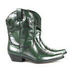 Esteban Cowboy Boots // Green (US: 11.5)