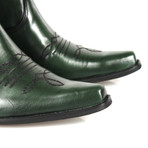 Esteban Cowboy Boots // Green (US: 11.5)