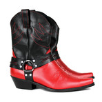 Mauricio Cowboy Boots // Red Black (US: 7)