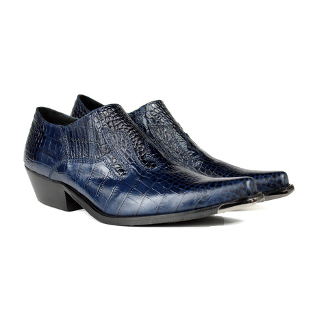 Malachi Slip-On Shoes // Navy Blue Croco (US: 7)