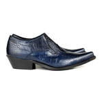 Malachi Slip-On Shoes // Navy Blue Croco (US: 8.5)