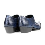 Malachi Slip-On Shoes // Navy Blue Croco (US: 8.5)