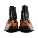 Francisco Cowboy Boots // Black + Brown (US: 12.5)