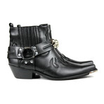 Shamar Cowboy Boots // Black + Skull (US: 11.5)