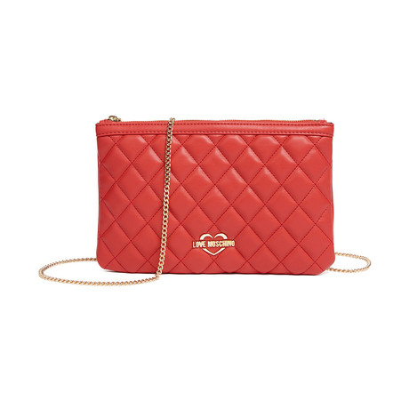 Delicate Chained Crossbody Bag // Red