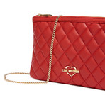 Delicate Chained Crossbody Bag // Red