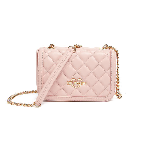 Quilted Crossbody // Pink