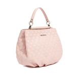 Quilted Shoulder Bag + Strap // Pink