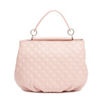 Quilted Shoulder Bag + Strap // Pink