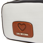 Shoulder Bag // White + Brown + Black