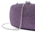 Swarovski Evening Bag Clutch // Violet