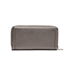 Shiny Quilted Wallet // Gray