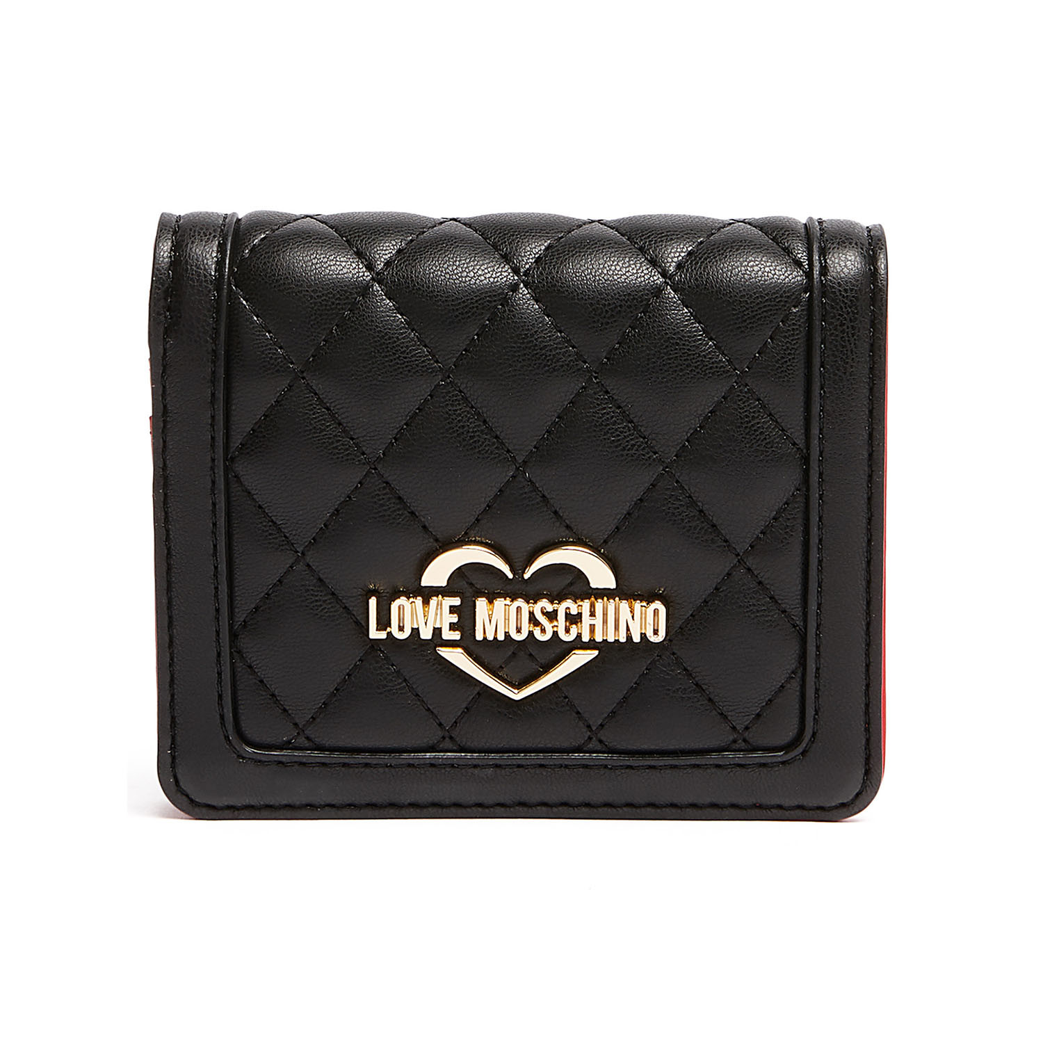 Quilted Wallet // Black + Gold - Love 