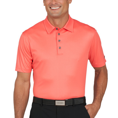 Voyage Short-Sleeve Polo // Spiced Coral (S)
