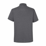Transit Short-Sleeve Polo // Charcoal Grey Heather (XL)