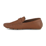 Slip-On Driving Moccasins + Side Buckle // Brown (US: 9)