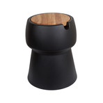 Champ Stool + Cooler (Green + Oak)