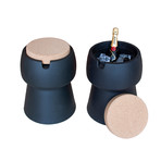 Champ Stool + Cooler (Green + Oak)