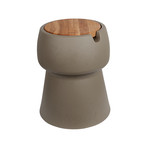 Champ Stool + Cooler (Green + Oak)
