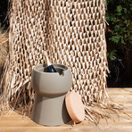 Champ Stool + Cooler (Green + Oak)