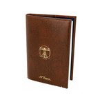 Vitruvian Man Brown Leather Notebook
