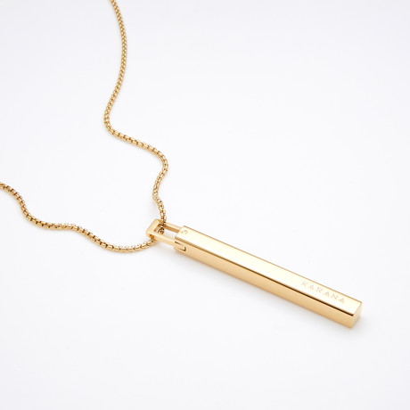 Bar Necklace // Gold