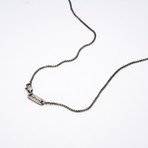 Diamante Necklace // Antiqued Silver