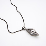 Prisma Necklace // Antiqued Silver