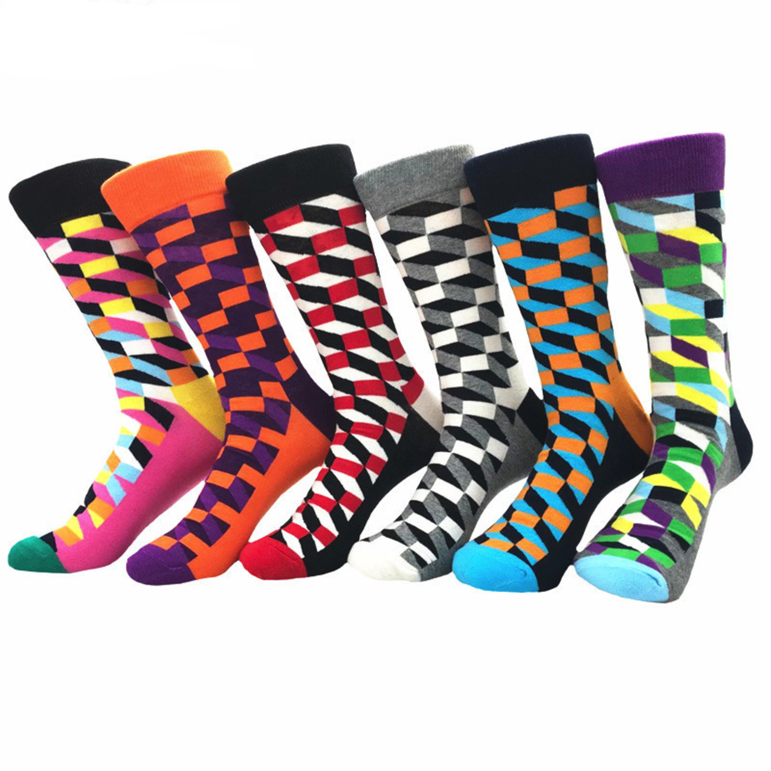 Assorted Socks Bundle // 6 Pack // Multi Color - Amedeo Exclusive ...