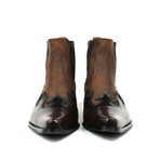 Arjun Cowboy Boots // Dark Brown + Chocolate Nubuck (US: 7)